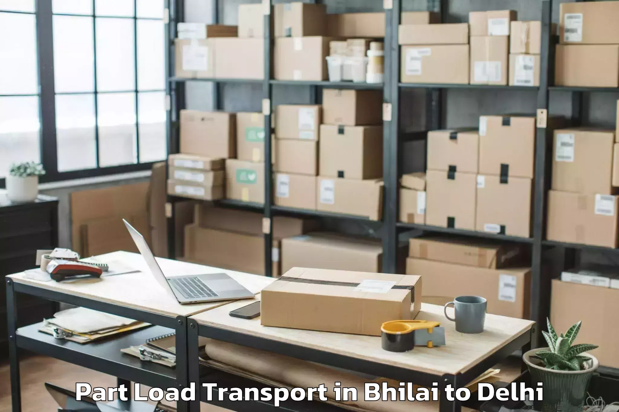 Book Bhilai to Connaught Place Part Load Transport Online